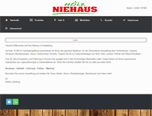 Tablet Screenshot of holz-niehaus.de